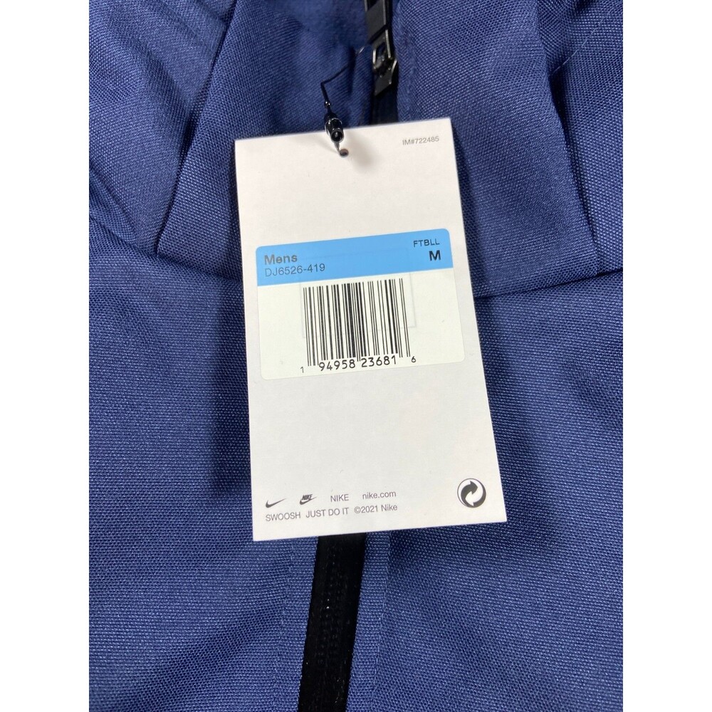 Nike 550 Duck Down Team Issued Down Fill Parka Jacket Size Medium Men Navy Blue - Picture 5 of 5